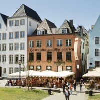 Haxenhaus Köln Altstadt Terrasse Sonne Rheingarten